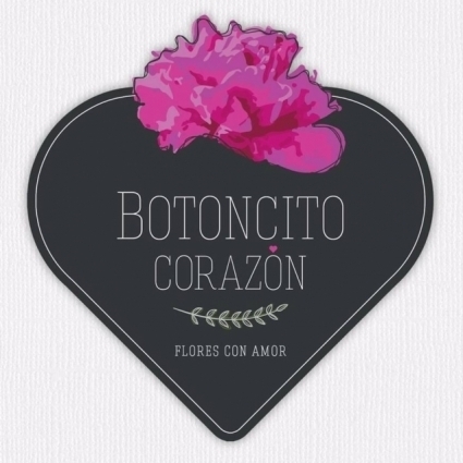 Logotipo - Florería Botoncito Corazón