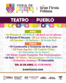 Feria de Puebla - Cartelera de Palenque y Teatro del Pueblo