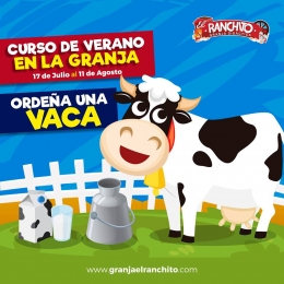 Tus hijos aprenderán de una manera segura a ordeñar una vaca. - Granja Didáctica El Ranchito - Puebl...