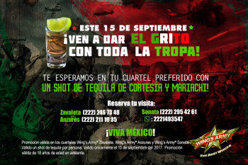 Noche Mexicana en el Cuartel. No olviden reservar para que cada cuartel le informe el horario del ma...