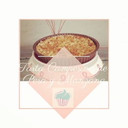 Tarta Camepesina de Manzana con Crumbles de nuez y almendra. 
Simplemente DELICIOSA! - La CupcakeRí...