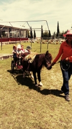 Paseando en carreta - Granja Didáctica El Ranchito - Puebla