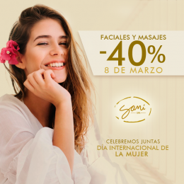 Celebramos el Día Internacional de la Mujer  con el 40% en faciales y masajes!
8 de Marzo único día...