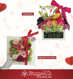 Celebra el amor este 14 de febrero regalando flores de florería Magenta - Florería Magenta - Puebla...