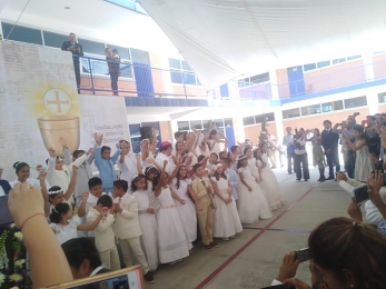 Felices de recibir el sacramento SALESIANO PROGRESO  - Colegio Salesiano Progreso - Puebla