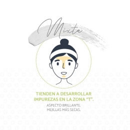 En la piel mixta la grasa suele juntarse en la 