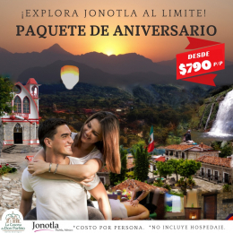 Paquete de aniversario desde $790 - Hotel Boutique & Spa La Casona de Don Porfirio - Puebla