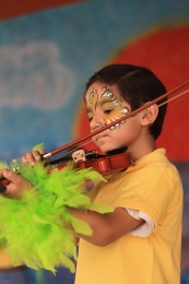 Particpación de los alumnos, mostrando de sarrollo de habilidades en el uso de intrumentos musicales...