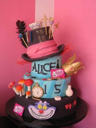 Pastel de fondant para los espíritus libres y la pasión por la vida, demuestra que eres diferente. -...
